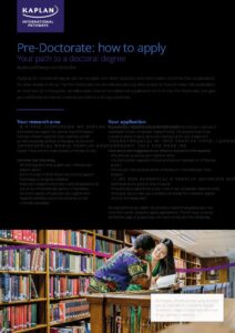KIC London Pre-Doctorate: How to apply