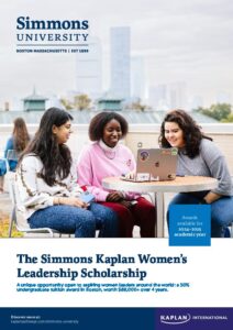 The Simmons Kaplan Women’s Leadership Scholarship
