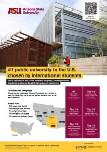 Arizona State University 2-page flyer