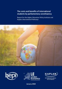 HEPI Report: Benefits of international students to the UK