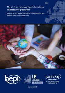 HEPI Report: The UK’s tax revenues from international students post-graduation