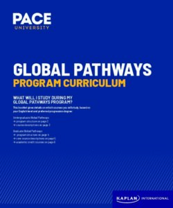 Pace University Pathways Program Curriculum