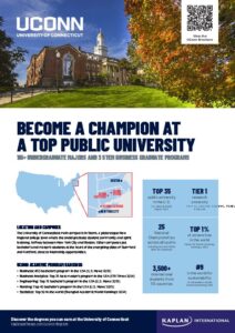 University of Connecticut 2-page flyer