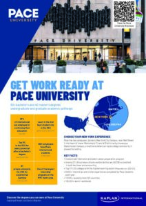 Pace University 2-page flyer