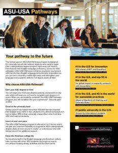 ASU-USA Pathways flyer