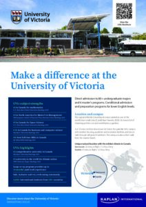 University of Victoria – 2-page flyer