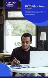 Kaplan Pathways UK Tuition Fees booklet 2026-27
