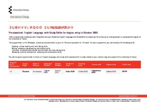Essex Pre Sessional Summary Sheet Spring 2026